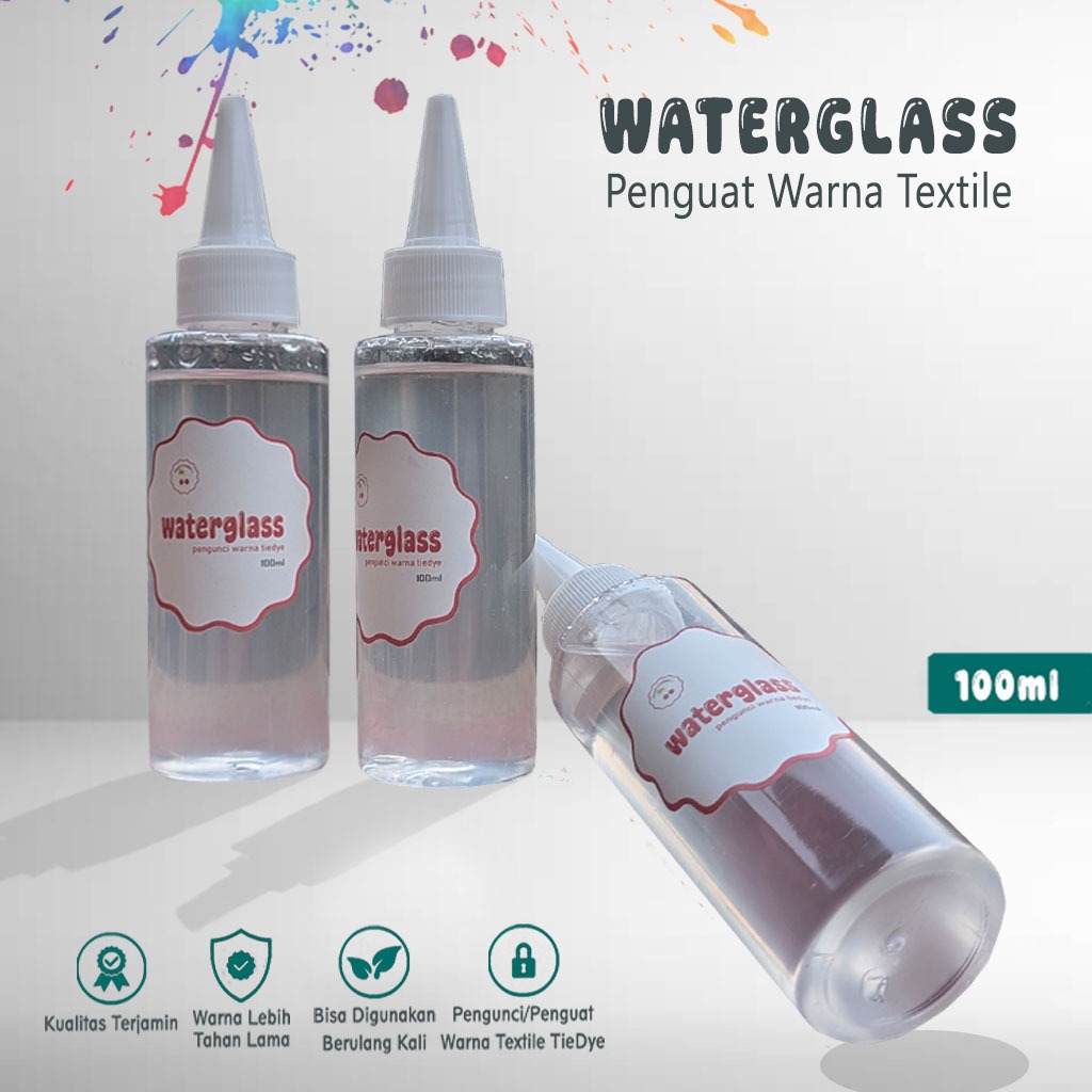 

Waterglass Cairan Pengunci Warna Textile Tie Dye Penguat Warna Jumputan Batik Terlengkap