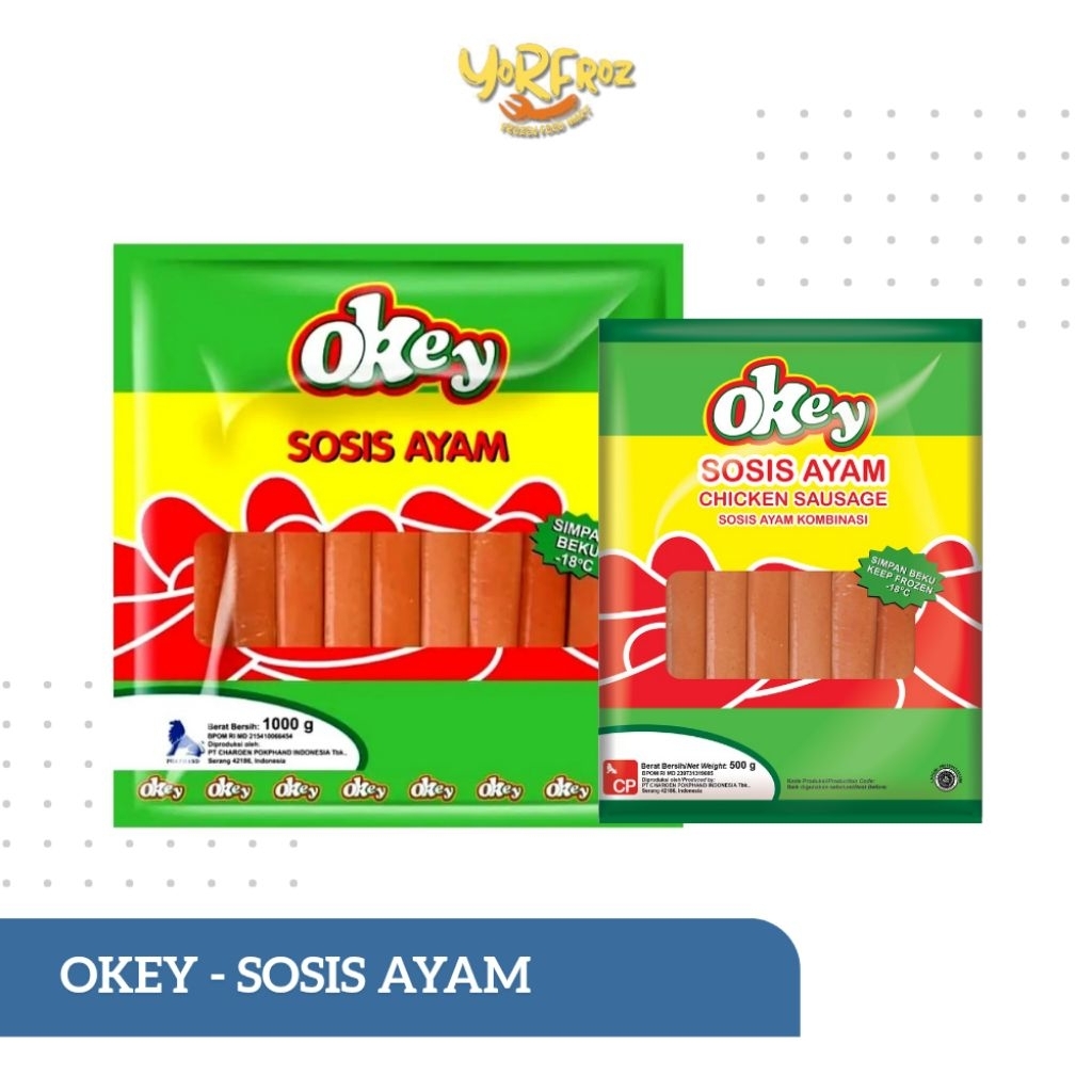 

Sosis Okey 500gr & 1kg – Camilan Anak Murah - yorfrozmart