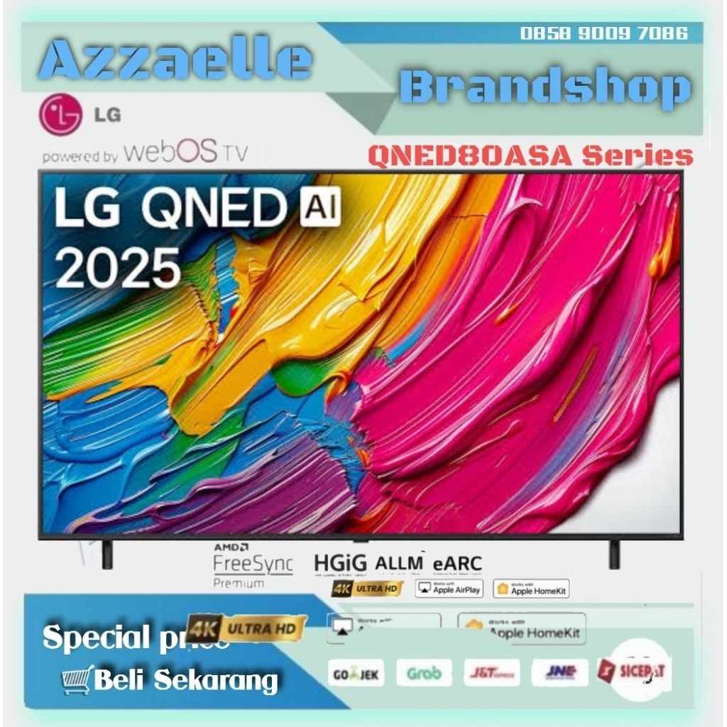 LG 65NED80 4K UHD AI Smart Digital HDR Tv/65QQNED80ASA