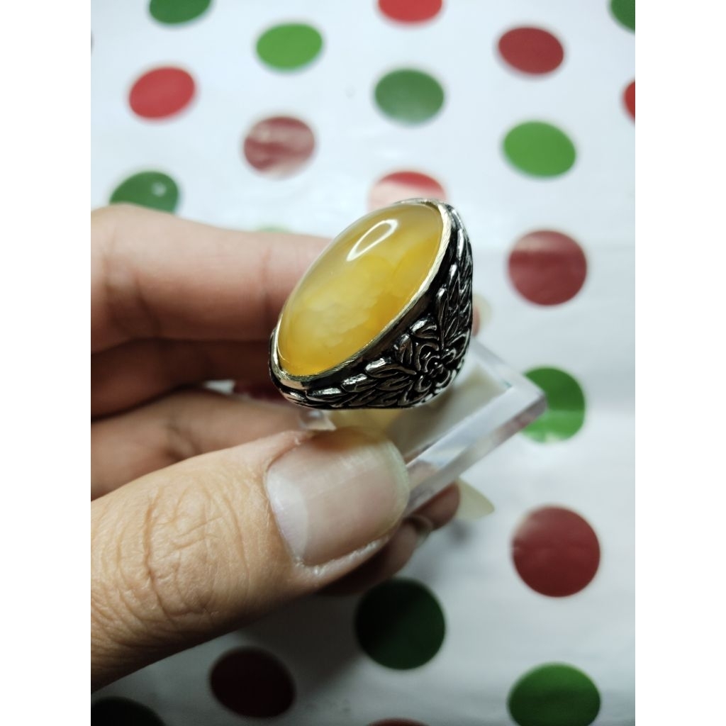 BATU AKIK ANGGUR MOTIF PANDAN NANAS