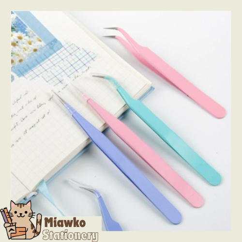 

Tweezer Pinset Penjepit Stiker Tebal Pinset Bengkok Pinset Lurus Pinset Lengkung Tweezer Sticker Alat DIY