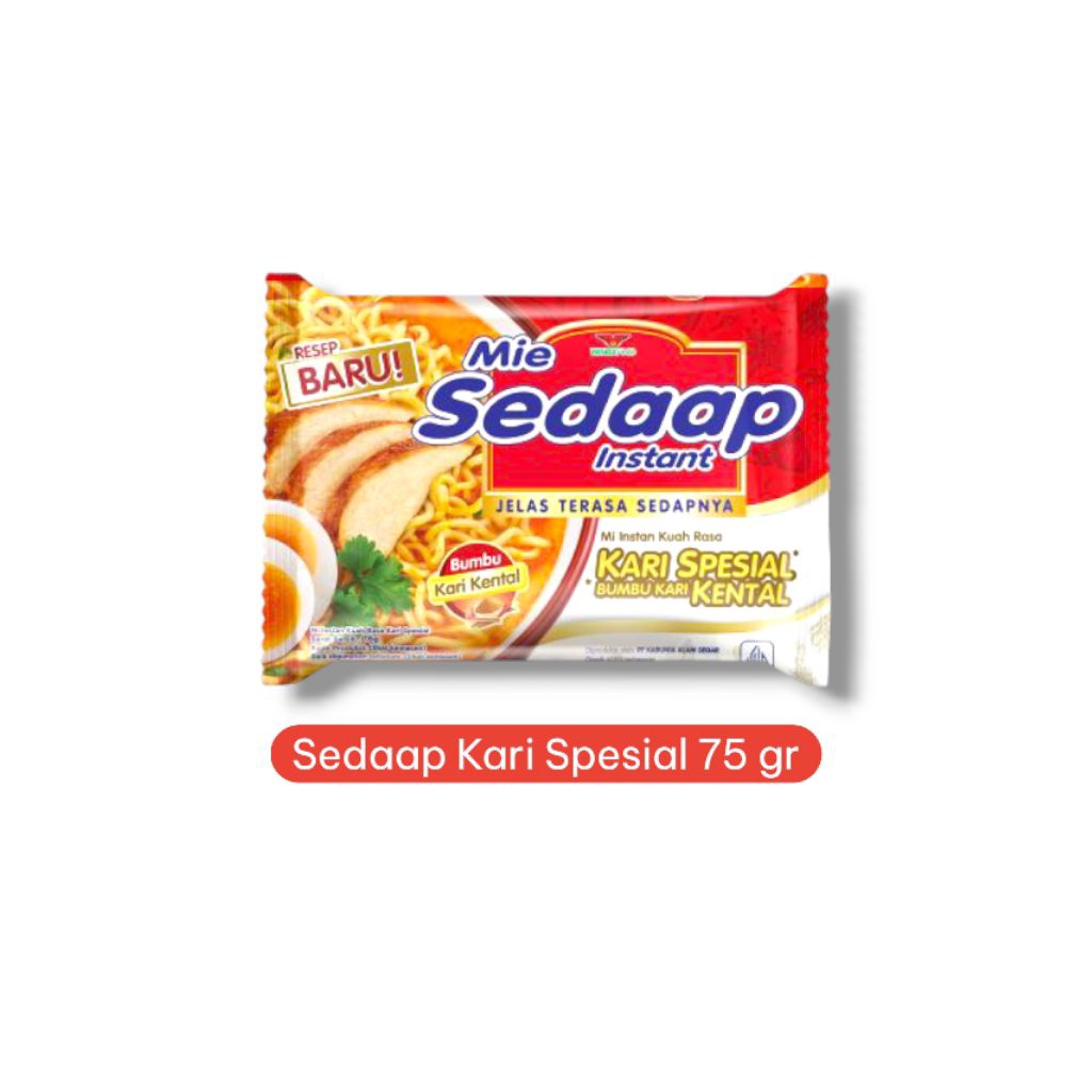 

Mie Sedaap Kari Spesial 75gr – Mie Instan Kuah Gurih Kental Rasa Kari Nikmat