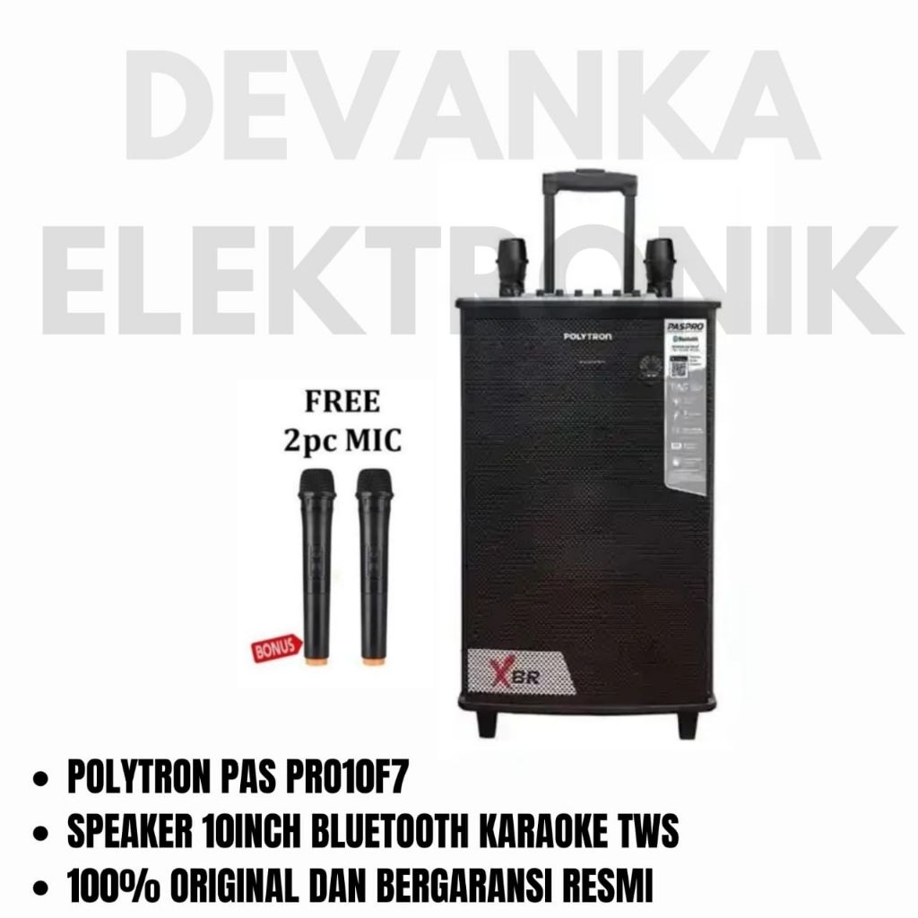 PAS PRO10F7 POLYTRON SPEAKER / POLYTRON SPEAKER PAS PRO10F7 / SPEAKER BLUETOOTH PAS PRO10F7