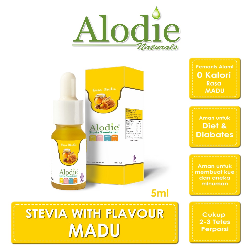 

Stevia Alodie Natural Sweetener Rasa Madu