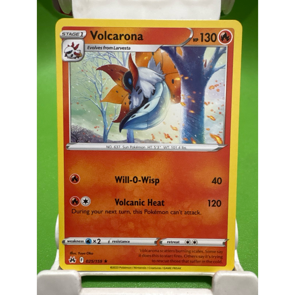 kartu pokemon original common volcarona 025/159