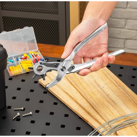 

Deli Hole Puncher / Tang Pembolong Pelubang Sabuk Gesper Kulit EDL1919C