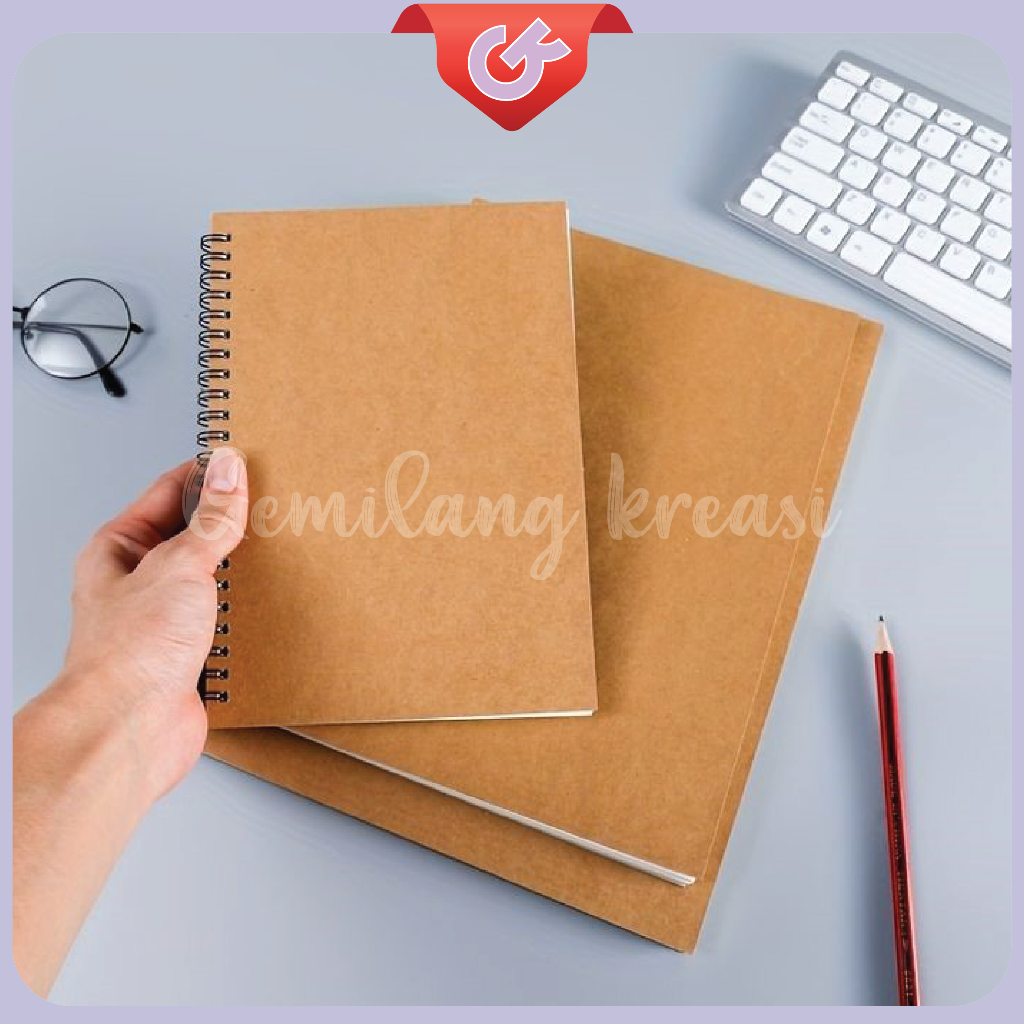 

Note Book A5 Vintage Aesthetic / Sketchbook / Cover Hitam/ Cover Kraft( 50 Lembar/100Halaman )