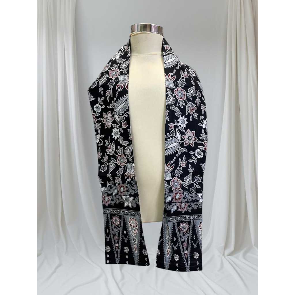 CUKIN SELENDANG BETAWI MOTIF ONDEL ONDEL/ CUKIN SYAL BETAWI PRIA/ CUKIN SYAL LEHER MOTIF BATIK TRADI