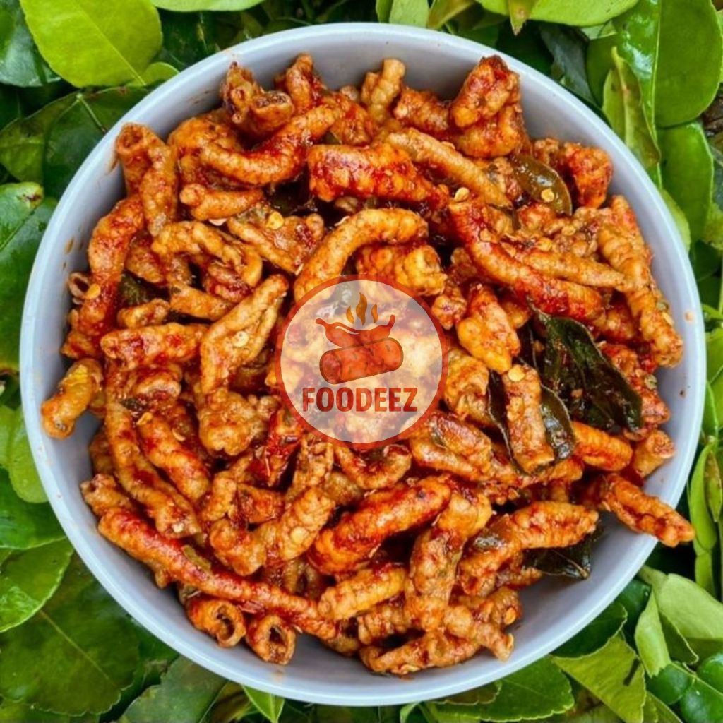 

CEMILAN Keripik Usus Crispy Pedas with Daun Jeruk Flavor Premium