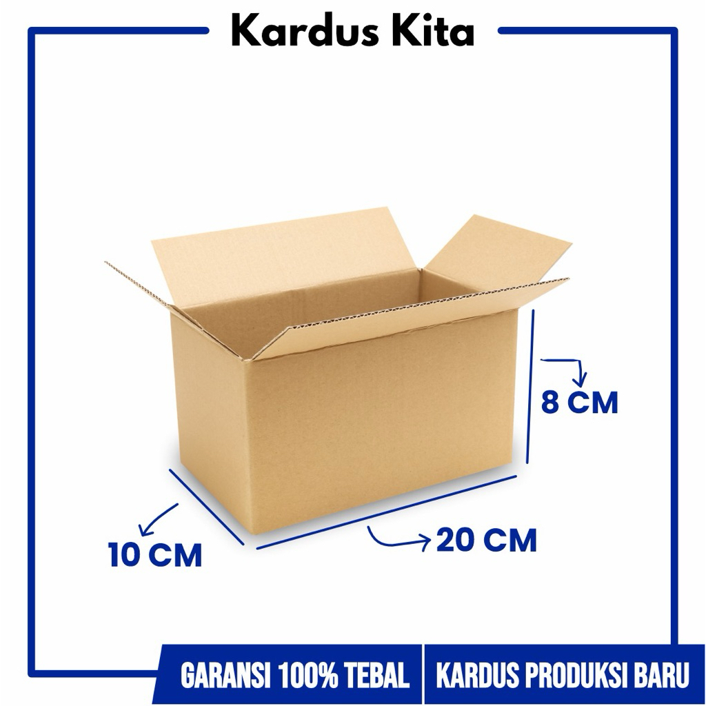 

KARDUS BOX PACKING UKURAN 13 x 8 x 8cm TEBAL BERKUALITAS ORIGINAL