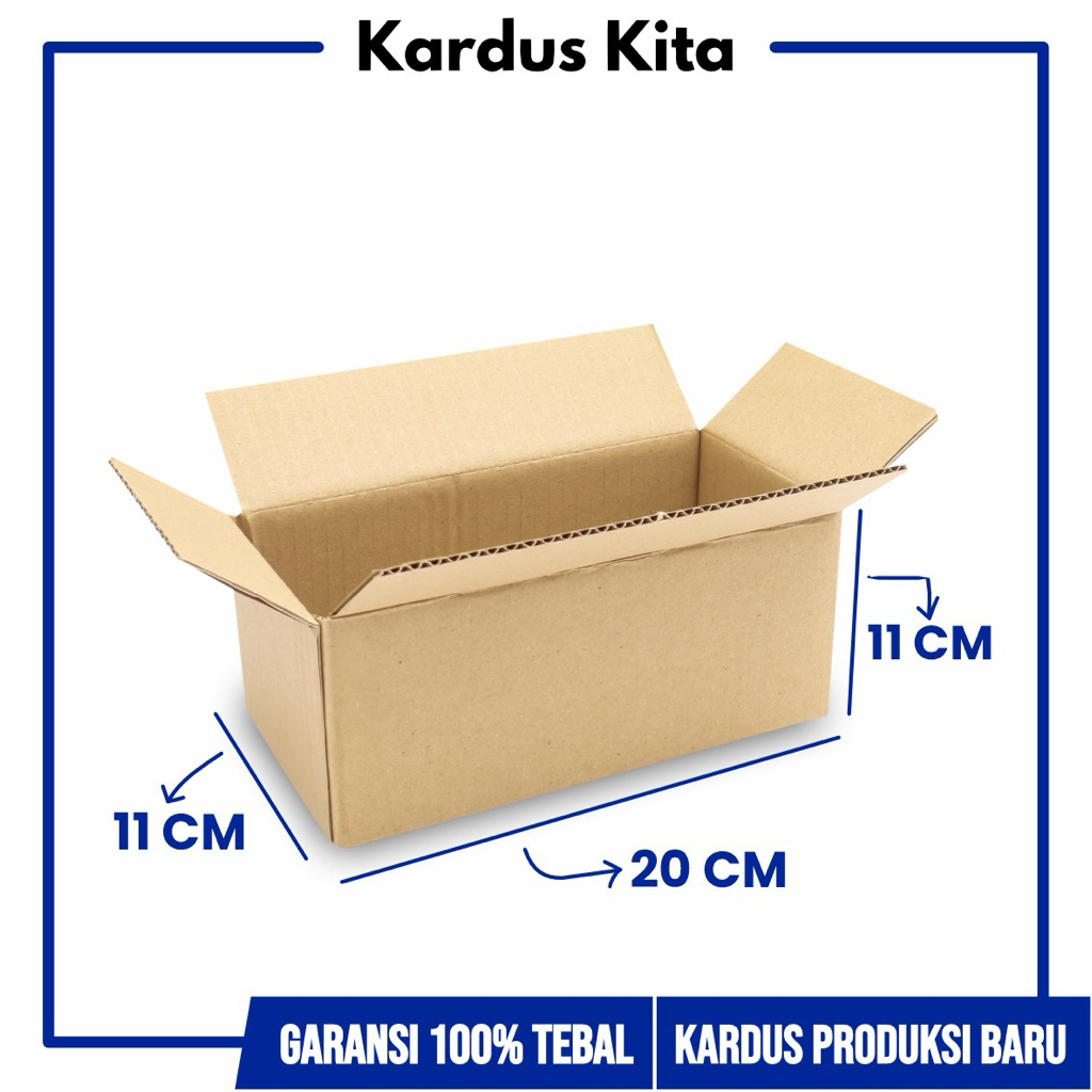 

KARDUS BOX PACKING UKURAN 13 x 8 x 8cm TEBAL BERKUALITAS BAHAN BARU PABRIK LANGSUNG