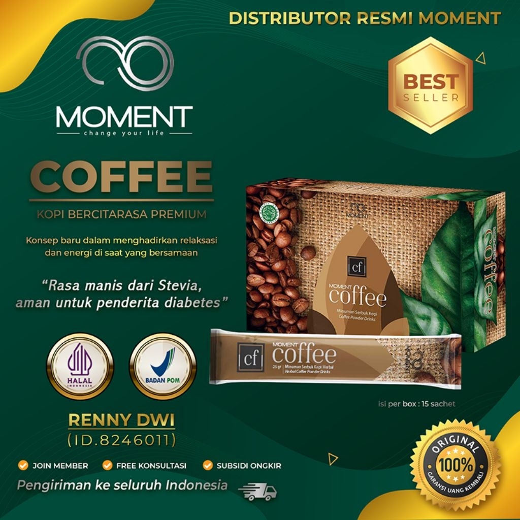 

Kopi Moment Coffee – Minuman Sehat Herbal Penambah Stamina & Vitalitas Pria Dewasa Halal BPOM