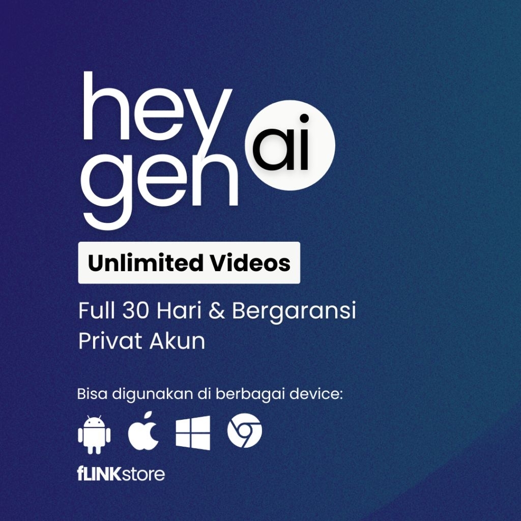 HEYGEN AI UNLIMITED VIDEOS 30 HARI RESMI