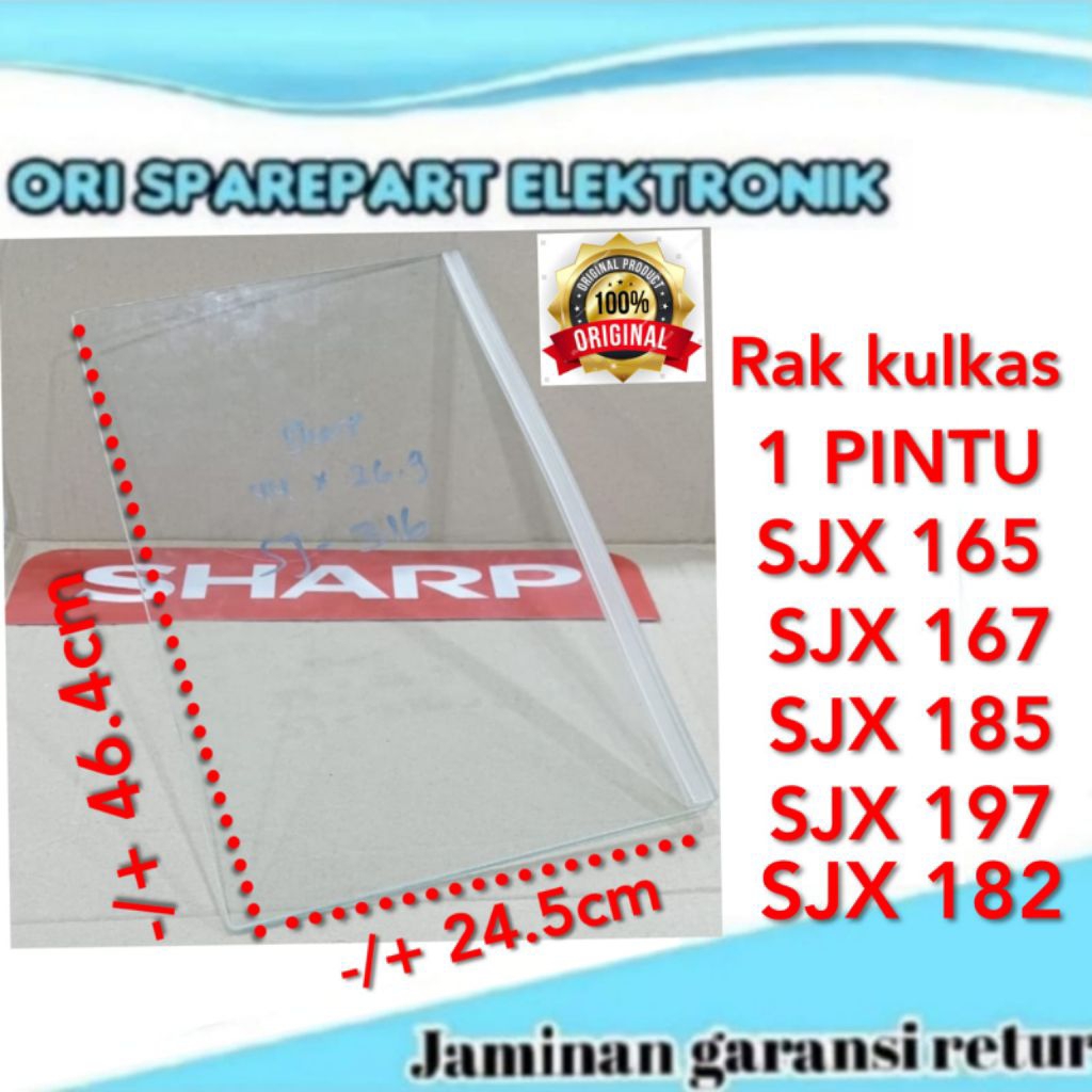 rak kulkas sayur sharp 3 sjx167 sjx 185 sjx 182 sjx 195