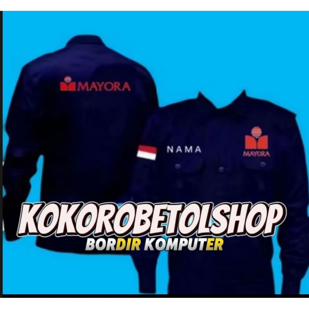 kemeja kerja MAYORA/PT.MAYORA baju mayora seragam mayora full bordir