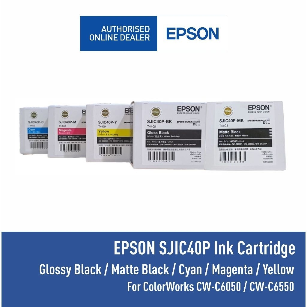 Tinta Epson SJIC40P Original For Printer ColorWork CW-C6050
