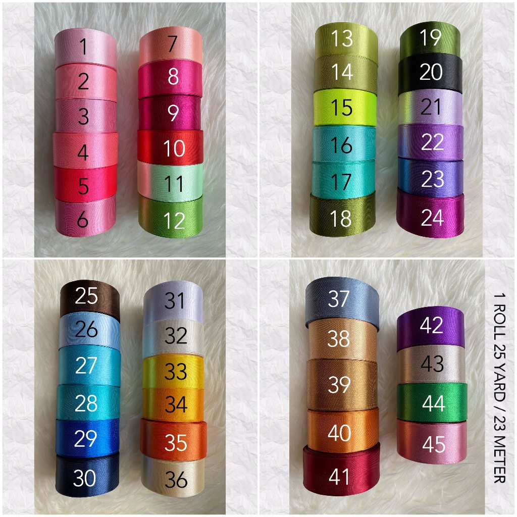 

ECERAN Pita Satin 1 1/2 INCH / 4 CM 25 YARD 23 METER (BRAND SAKURA)