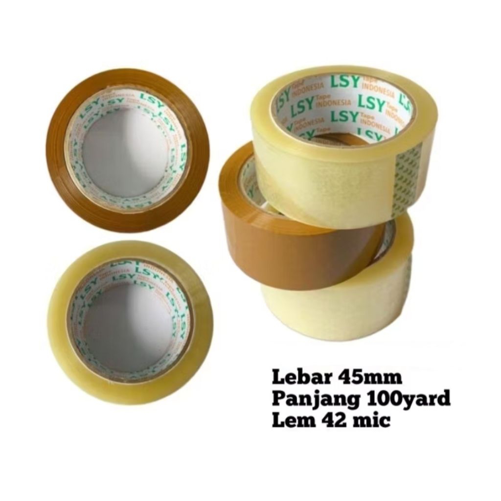 

Lakban bening | Lakban coklat ukuran 45 mm x 100 yard