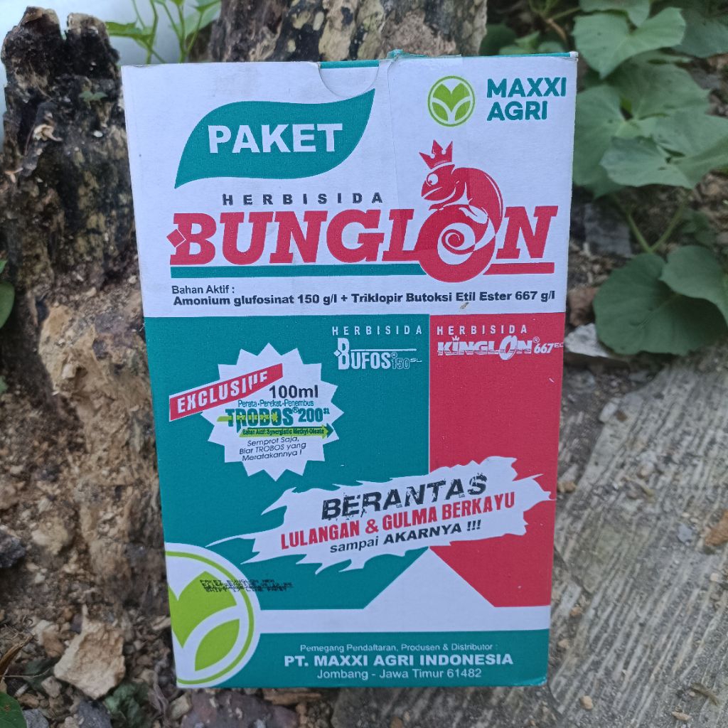 PAKET HERBISIDA BUNGLON (BERANTAS RUMPUT LULANGAN & BERKAYU HINGGA AKARNYA)