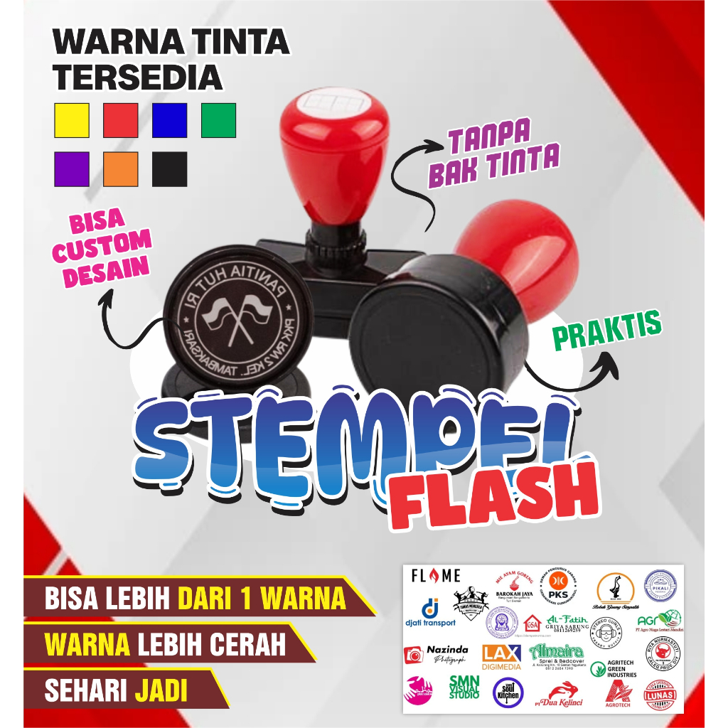 

Stempel Flash/ Stempel Lunas/Stempel Tanpa Bak Tinta