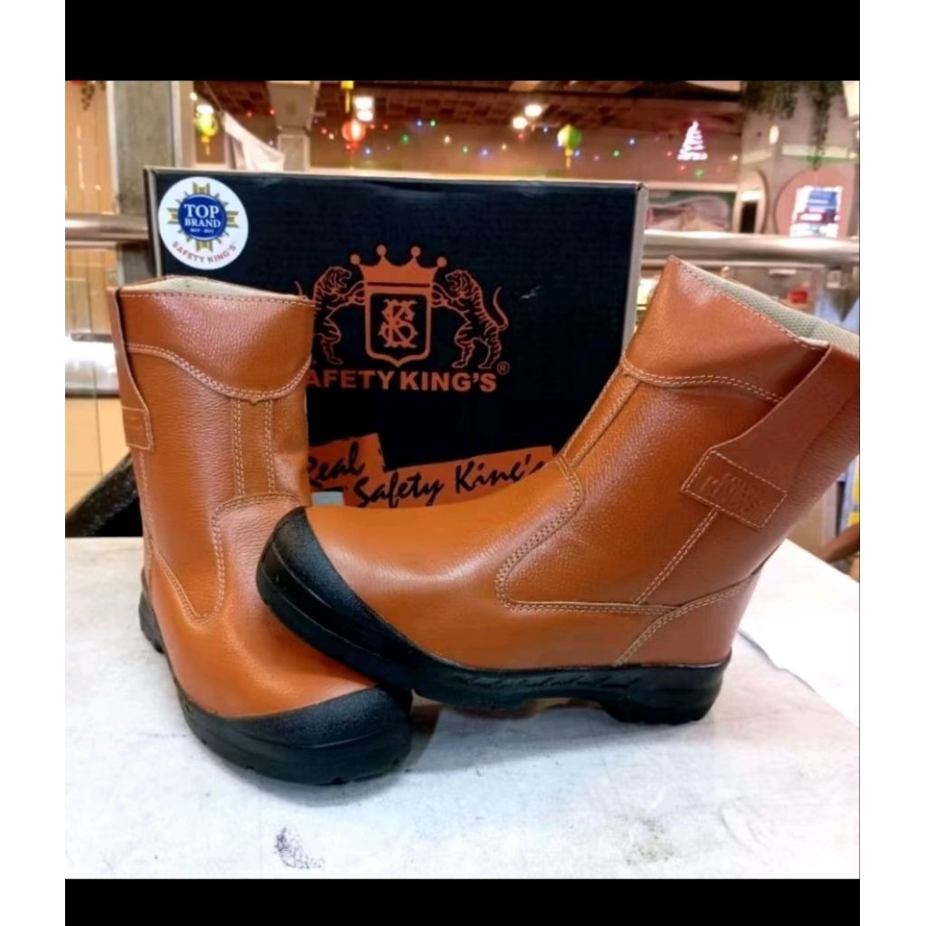 Sepatu Safety, King’s, KWD 805 CX, Boot Proyek, Sepatu Kerja Lapangan, Steel Toe, Pria