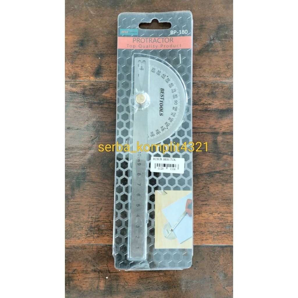 

Busur Besi Tukang Penggaris Busur 180 derajat Measuring 10cm Busur Garis Pengukur