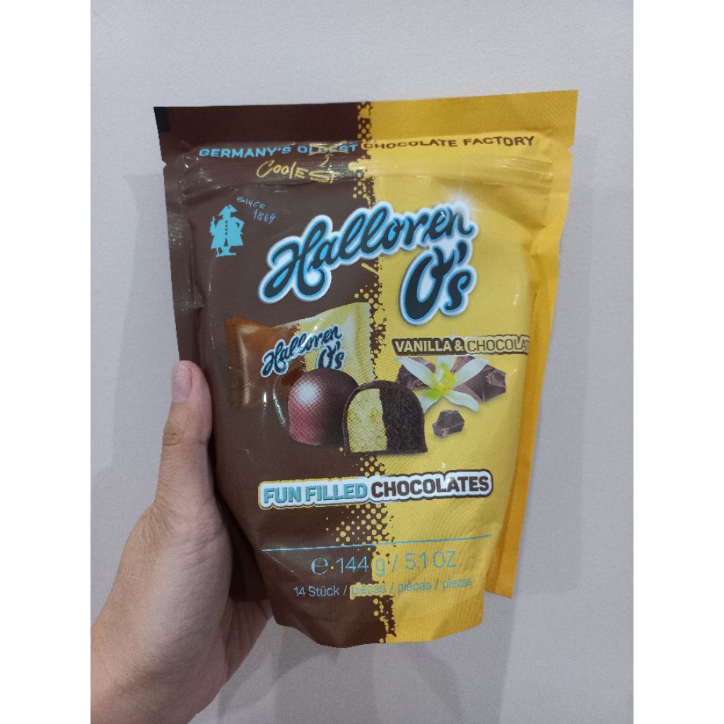 

halloren o's vanila cocoa chocolate / brownie (READY chocolate jerman)