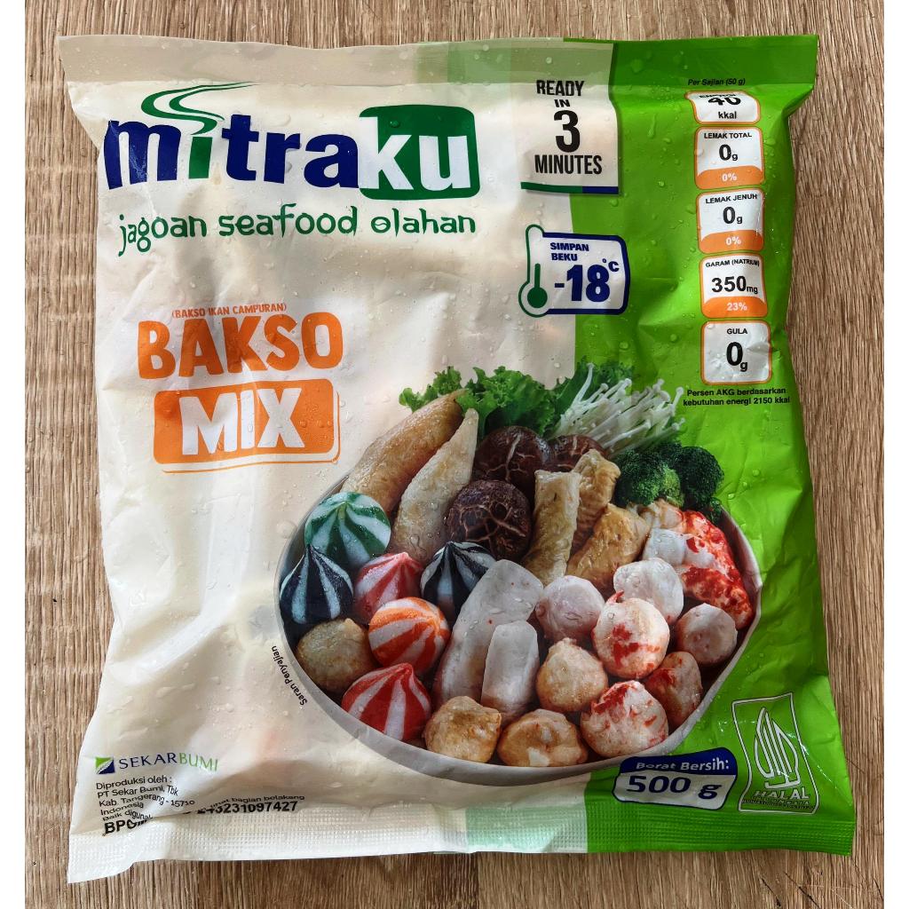 Mitraku Bakso Ikan Mix 500 gr / Bakso Ikan Mix Seafood