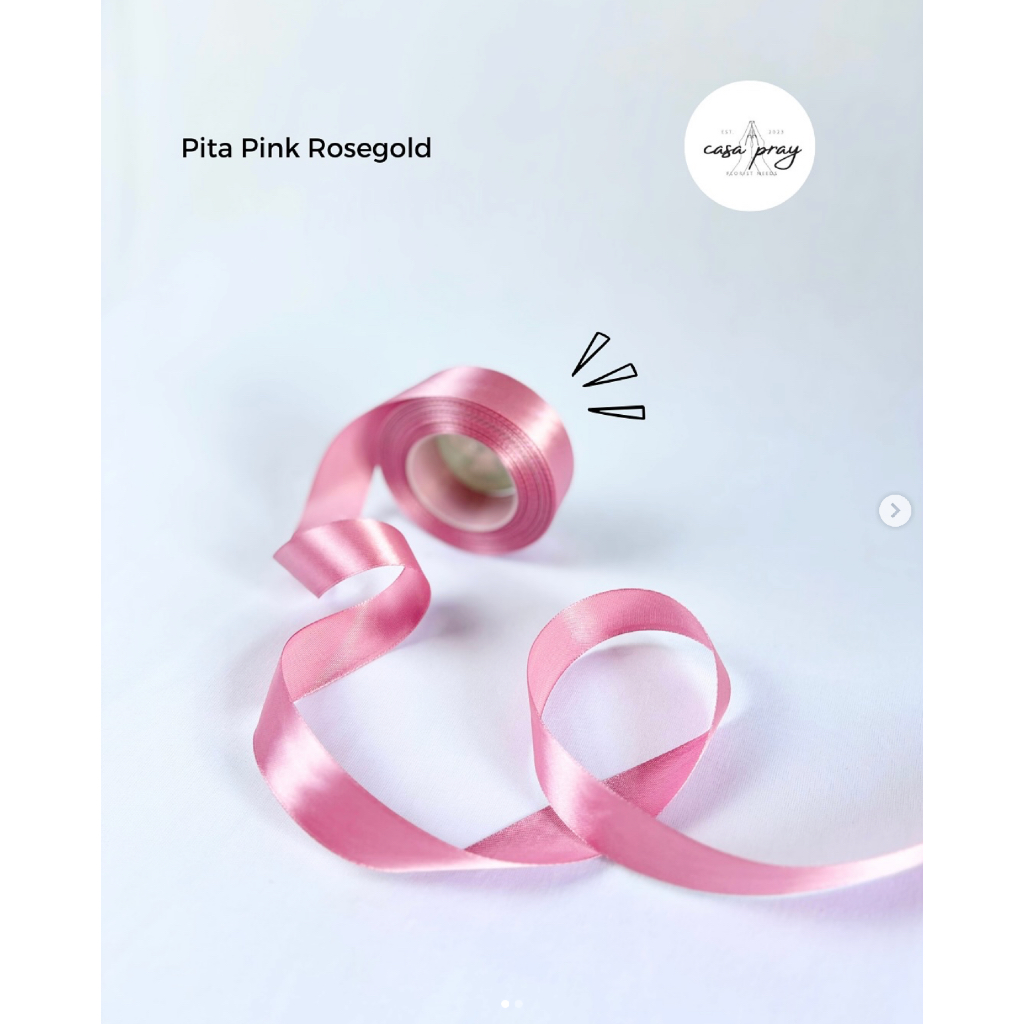 

[1 ROLL] PITA SATIN | SATIN RIBBON | LEMBAR 2CM BANYAK WARNA