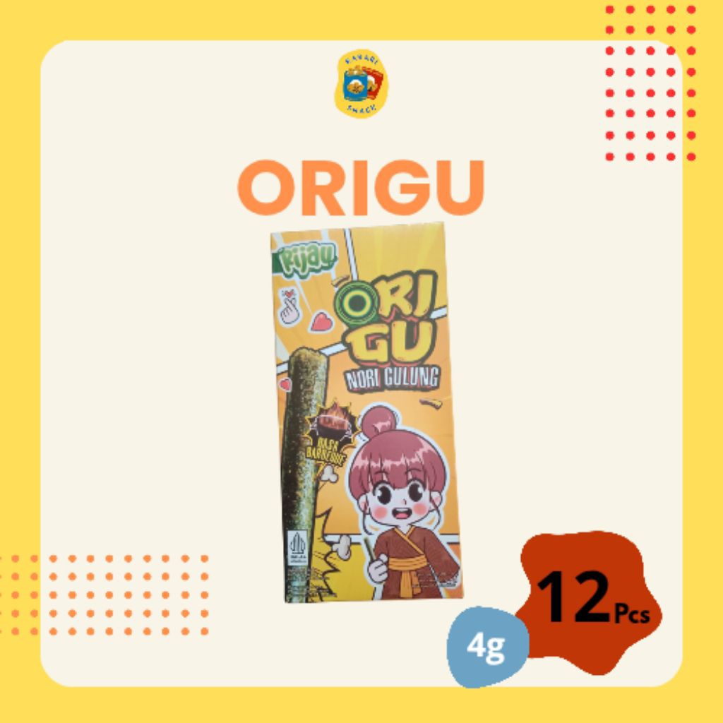

RS Origu Nori Gulung (42g) rasa Barbeque isi 12pcs