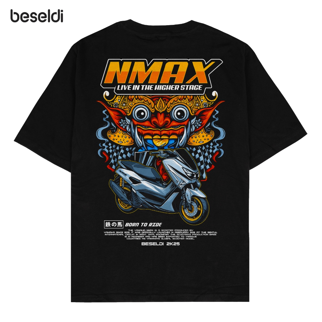 Beseldi - Kaos Baju Distro Yamaha Nmax Old All New Turbo Neo Indonesia Culture Barong Tshirt Otomoti