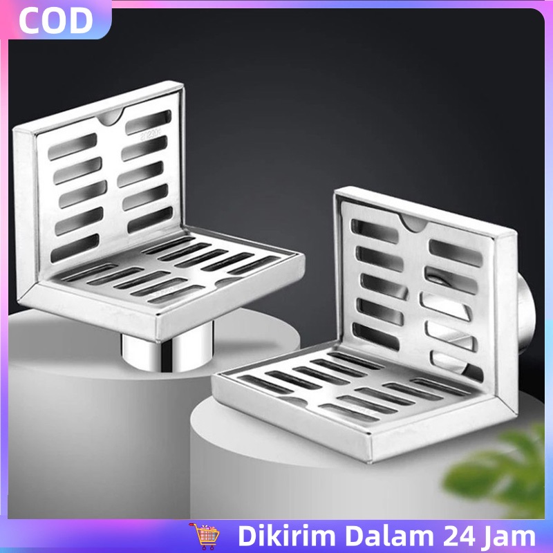 3.5inch Saringan Besi Stainless Floor Drain Kamar Mandi Floordrain Tahan Korosi Saringan Got Kamar M