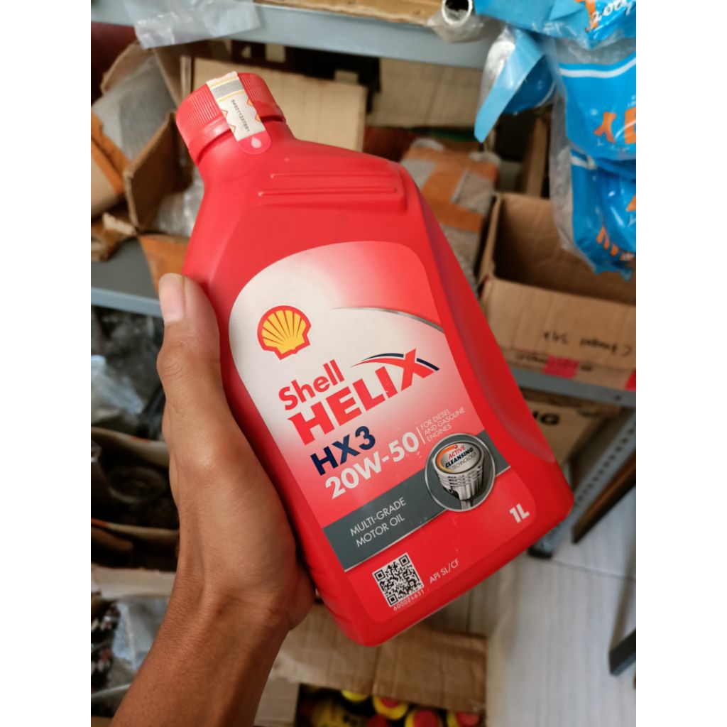 Oli mesin shell helix 1 liter HX3 ORI