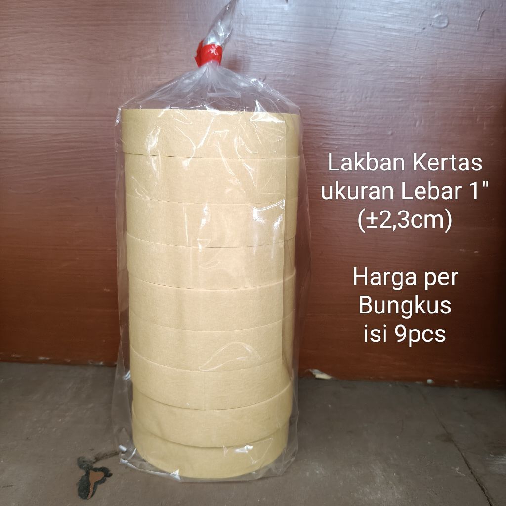 

Lakban isolasi Kertas Masking Tape BERRY 1" 2,5cm dan 2" 5cm PER SLOP Slot
