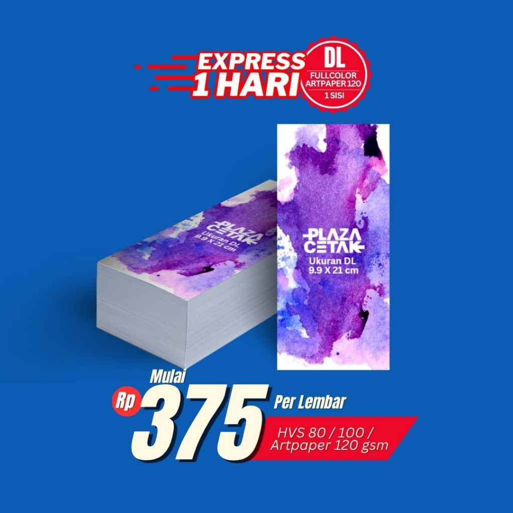 

Cetak Brosur Murah / Brosur Kilat Ukuran DL (1/3 A4)