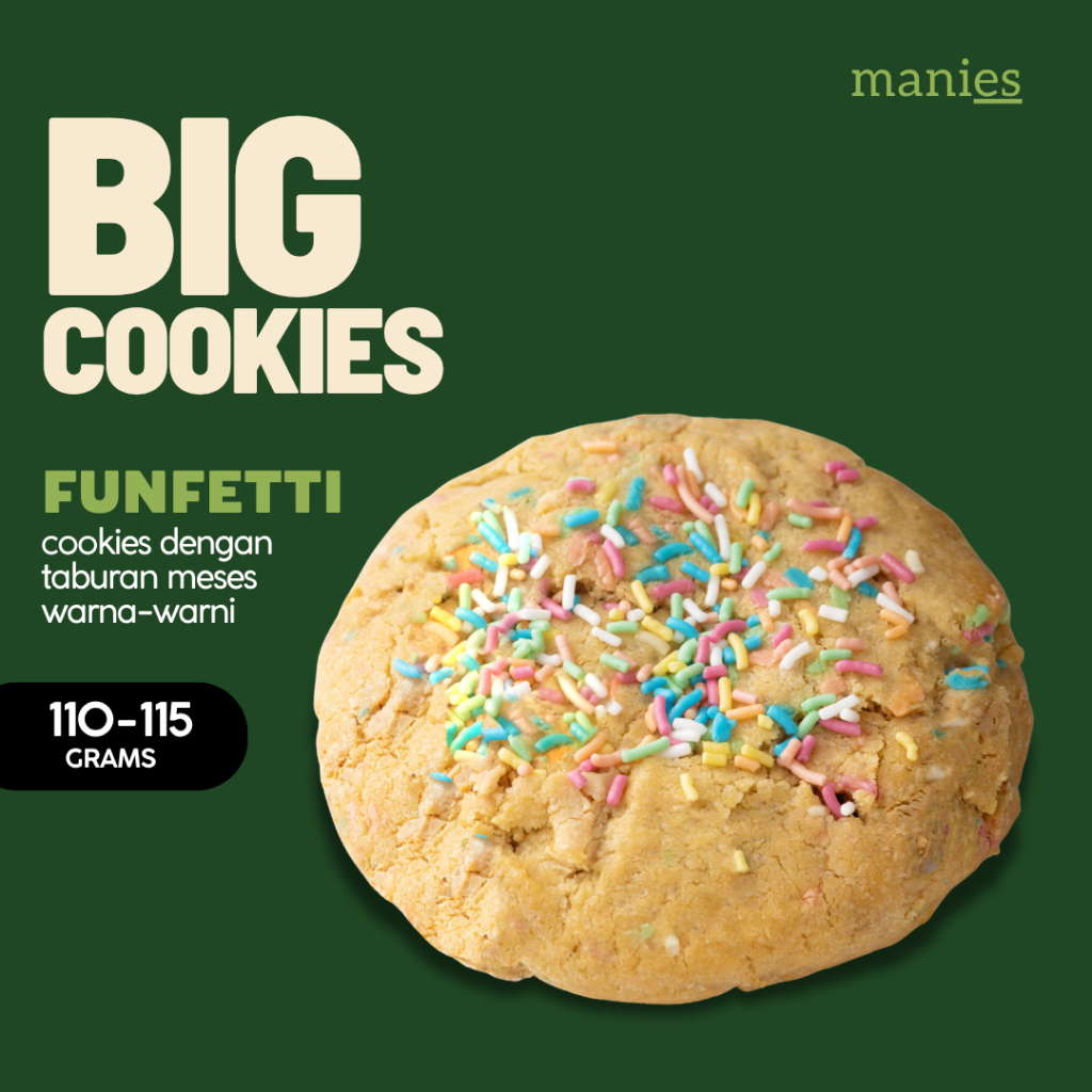 

BIG COOKIES FUNFETTI - maniesbyrika