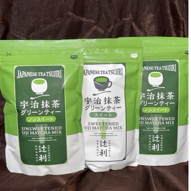 

Japanese Tsujiri Unsweetened Uji Matcha Mix Sweetened Uji Matcha Mix READY STOCK