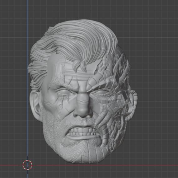 Headsculpt HS Kepala Cable Damage Angry X Men Muff Toys Notaman Shf NWToys Vtoys Romankey Marvel Leg