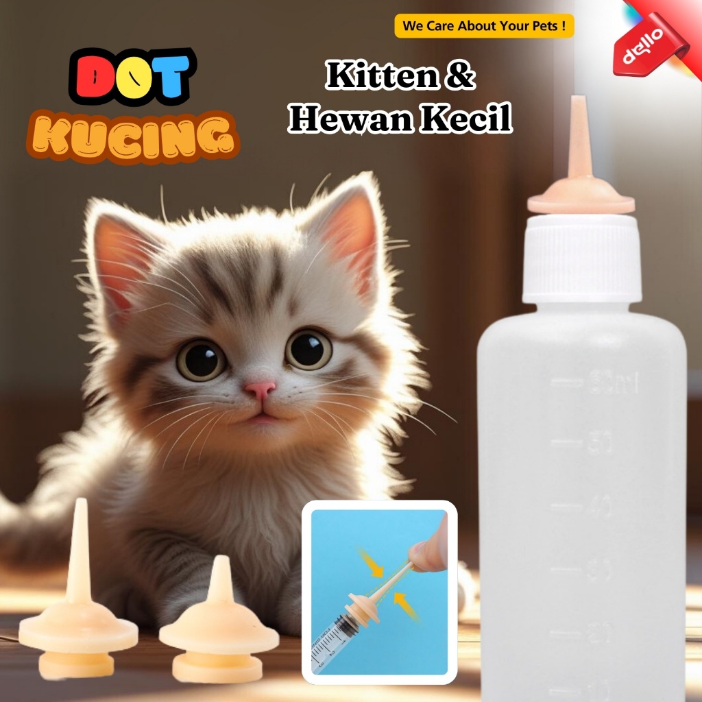 Dot Kucing Bahan Silikon Nipple Miracle Lembut untuk Mulut Si Anabul DELLO