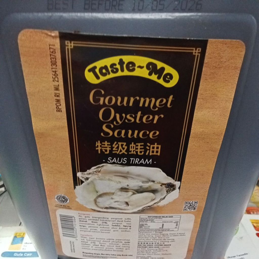 

Taste Me oyster sauce/saus tiram 5kg