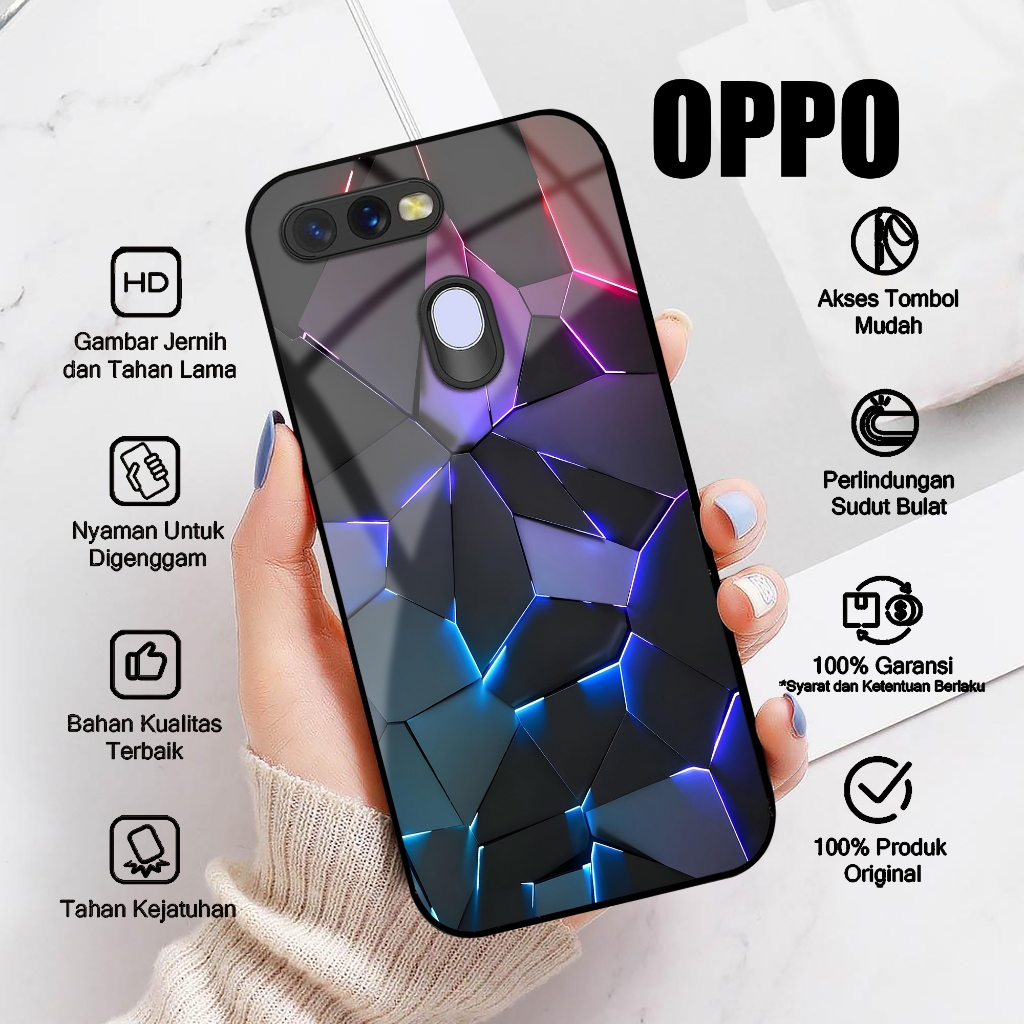 Case OPPO A5S OPPO A7 Casing OPPO A11K OPPO A12 A7X A12E A12S Motif ABSTRAK Softcase Glossy Hardcase