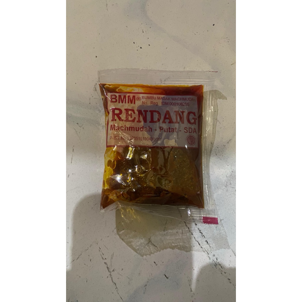 

Bumbu Masak Machmudah Rendang (BMM) bumbu instan