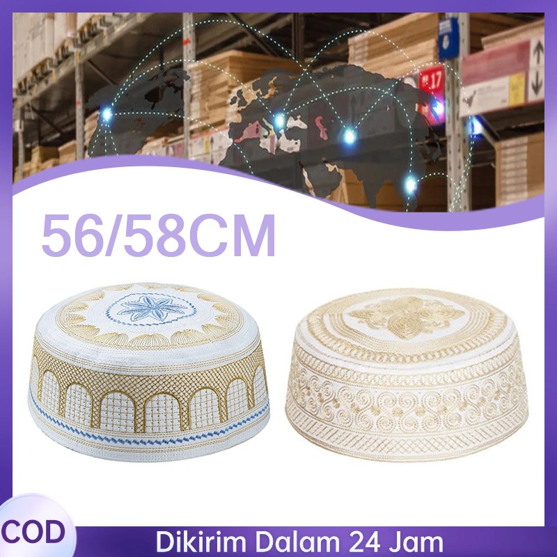 Topi Haji Laki Laki Topi Haji Pria Peci Topi Pria Topi Sholat Pria Muslim Topi Solat Topi Buat Shola