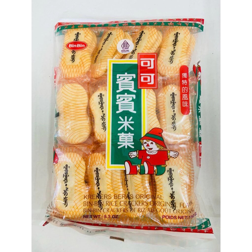 

BIN BIN RICE CRACKER ORIGINAL CRACKER 150 GRAM