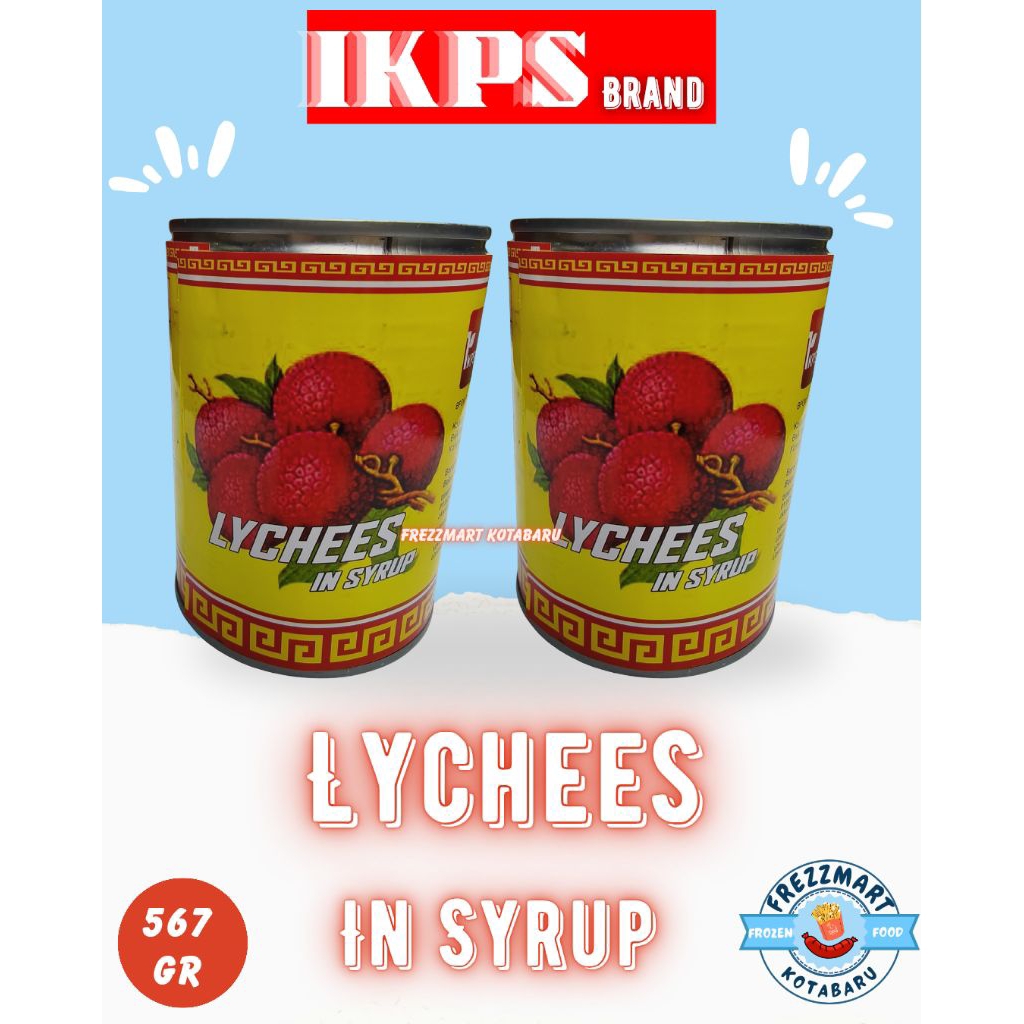 

IKPS Brand Lychees in Syrup 567 GR Frezzmart Kotabaru