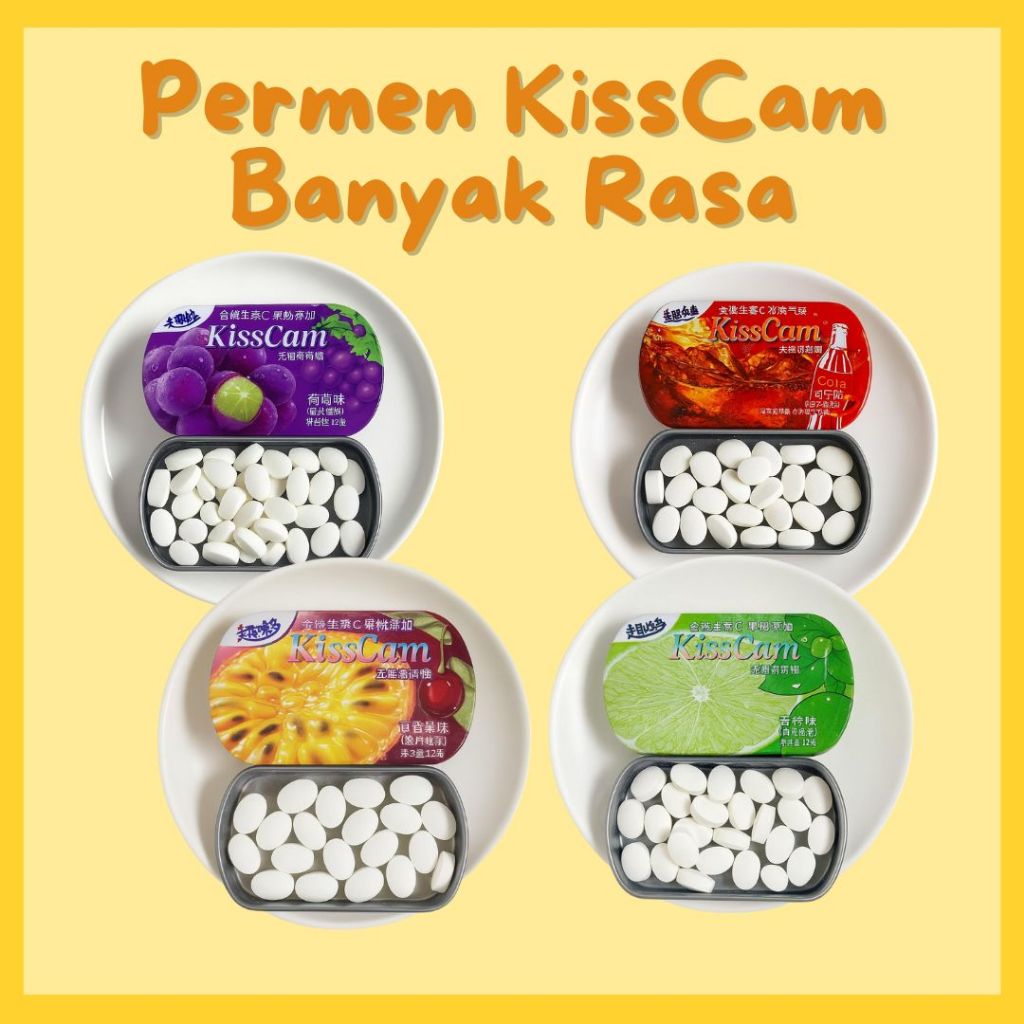 

Permen Candy Viral KISSCAM Segar Manis Bebas Gula Permen Aneka Rasa HALAL BPOM