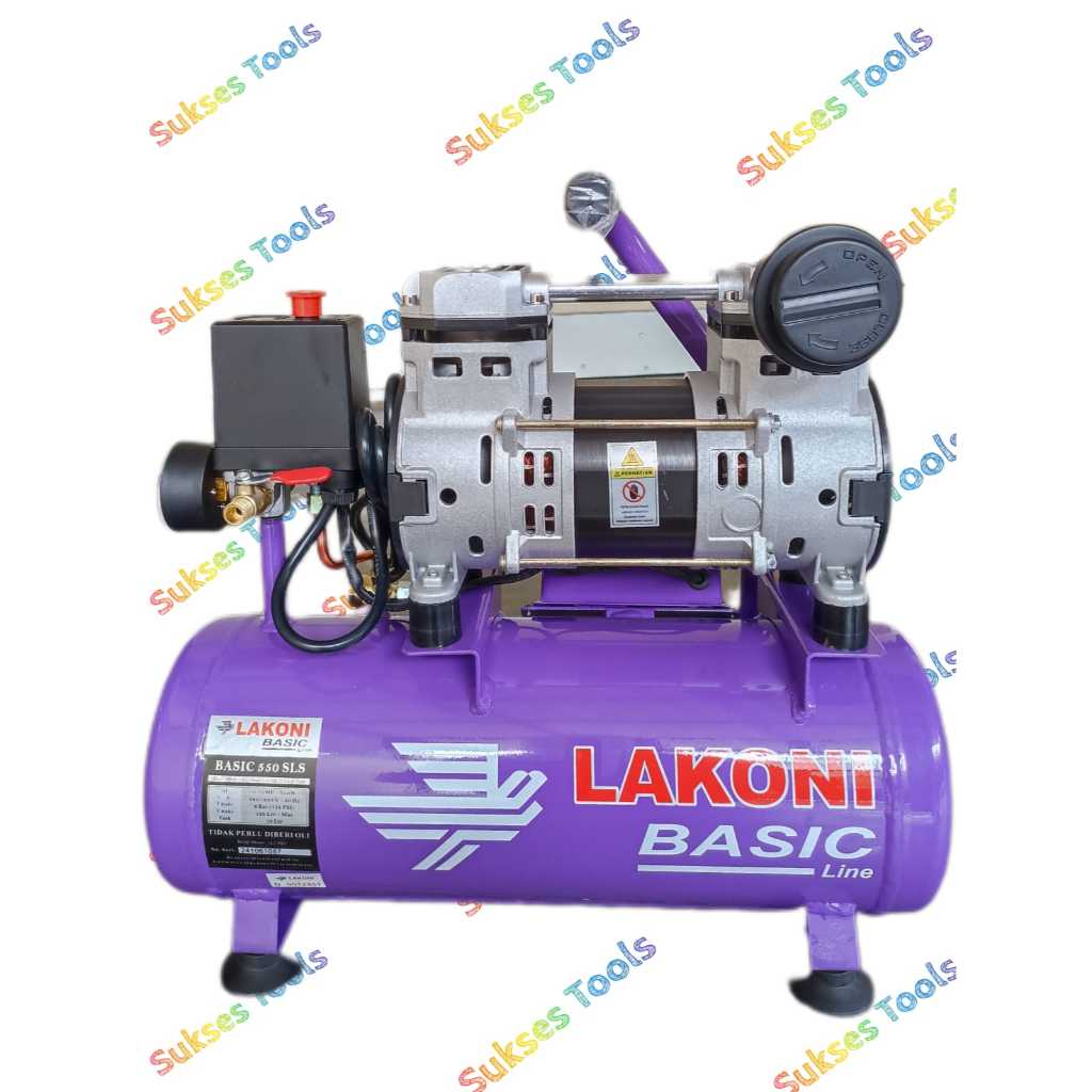 NEW  Kompresor Lakoni Basic 550 SLS Kompresor Angin Listrik 3/4 HP Basic 550SLS 550Watt