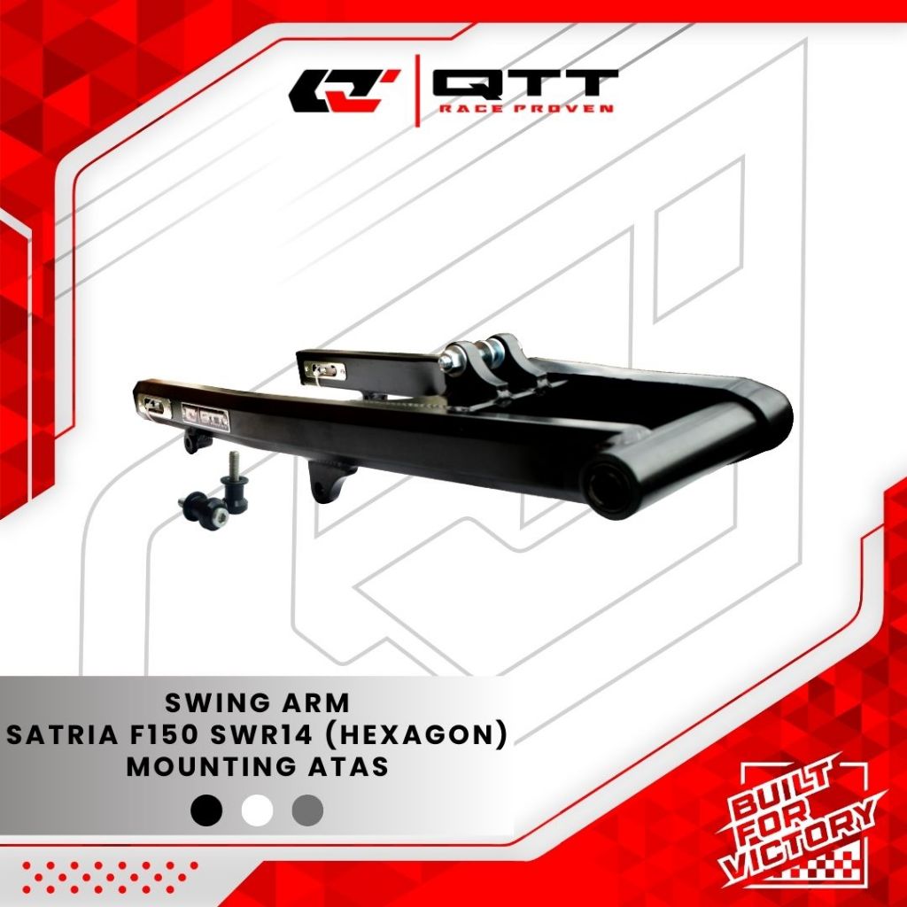 QTT Swing Arm Satria Fu F150 Hexagonal Mounting Atas SWR14 Lengan Ayun