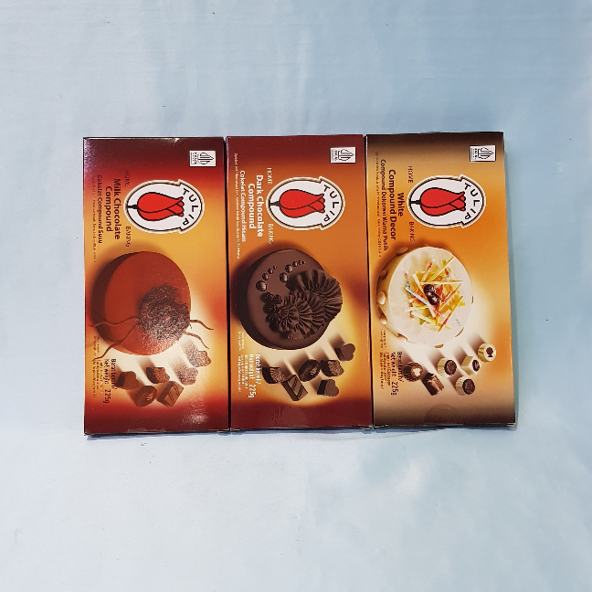 

Tulip Chocolate Compound Dark/ Milk/ White 225g