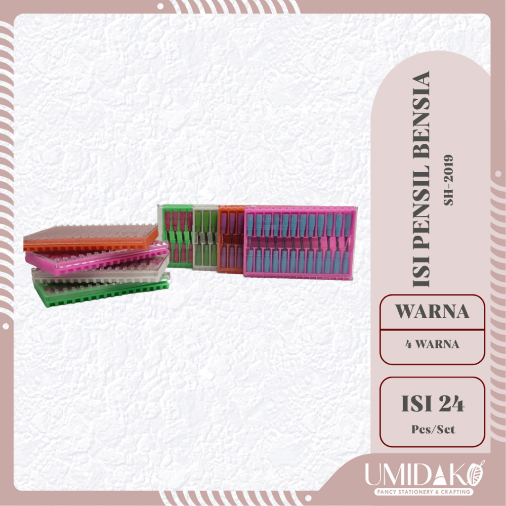 

[UMIDAKO] ISI PENSIL BENSIA ISI 24 PCS PER SET | ISI ULANG PENSIL BENSIA PENSIL CABUTAN | ISI PENSIL ISIAN CABUTAN PENSIL BENSIA